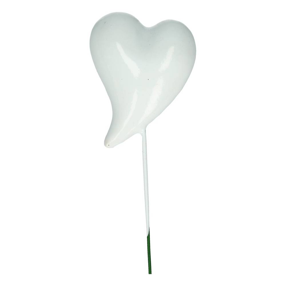 Herz auf Draht Fun weiss L20cm D04cm