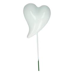 Herz auf Draht Fun weiss L20cm D04cm