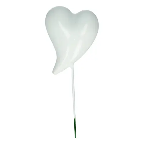 Herz auf Draht Fun weiss L20cm D04cm