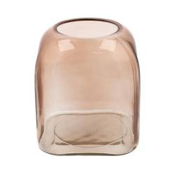 Glas Vase Lebes rosa D16cm H18cm