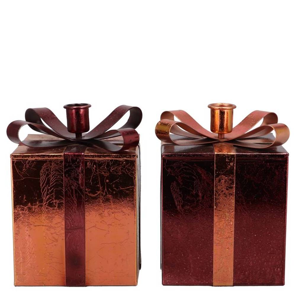 Kerzenständer Nordic rot mix 09x14cm
