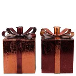 Kerzenständer Nordic rot mix 09x14cm