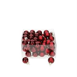 Kugel dunkel rot mix D02.5cm x72