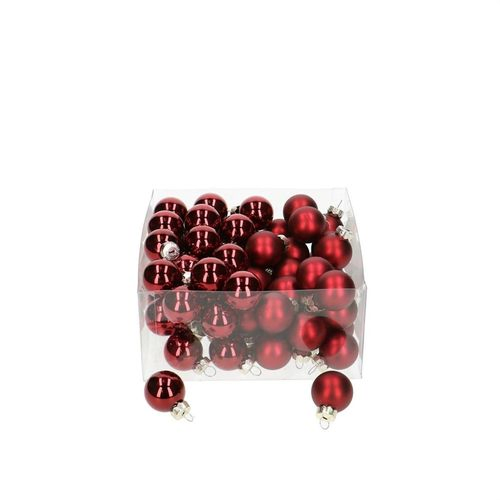 Kugel dunkel rot mix D02.5cm x72