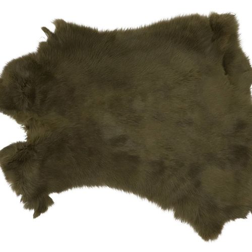 Pelz Fell Deko Khaki L47cm B36cm
