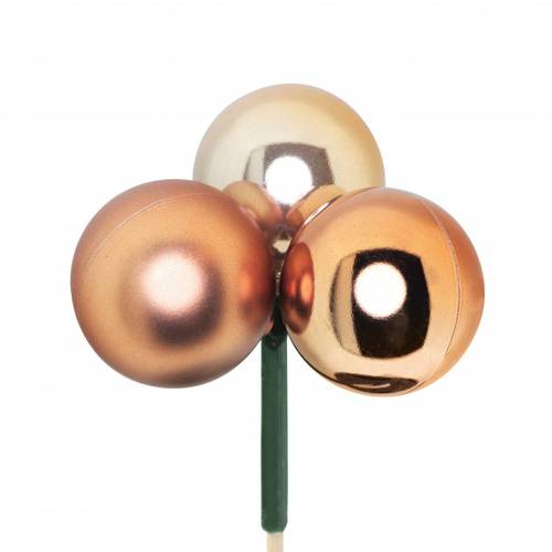 Kugel Trio auf Stab taupe L50cm D04cm