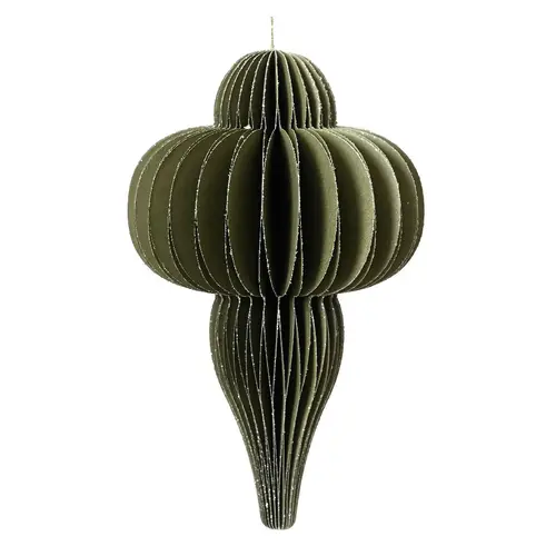 Deko Ornament Hänger grün D40cm faltbar