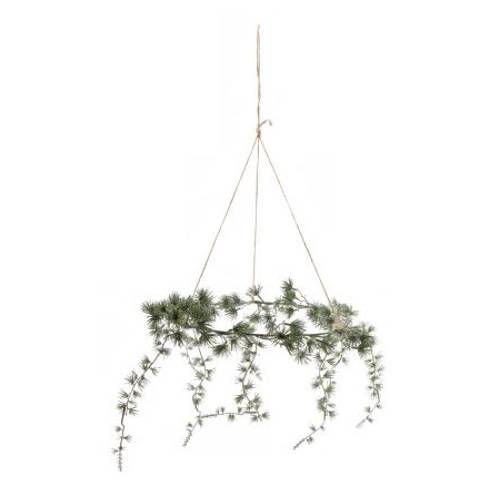 Hänger Kiefer grün D35cm H28cm