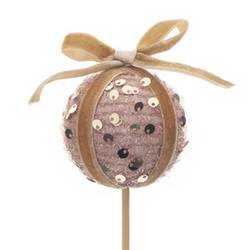 Kugel auf Stab Bon Bon bronze L50cm D06cm 