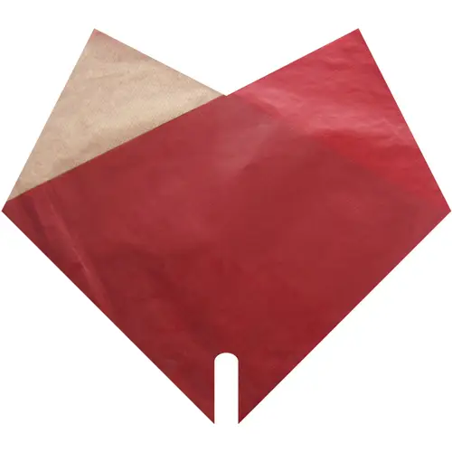 Tüte Kraft Double rot 35x35cm x50