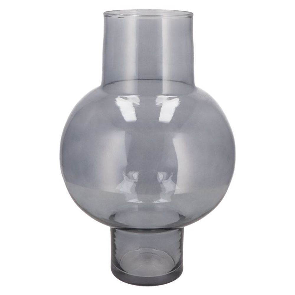 Glas Vase Mira Smoke Bulb D25x25x41cm