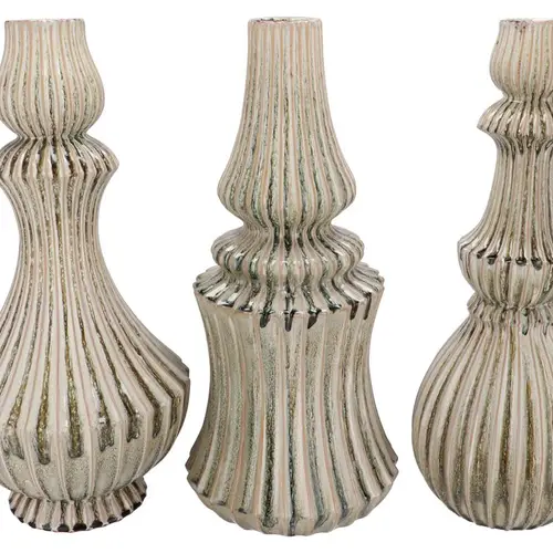 Keramik Vase Mika mix grau 28x57cm