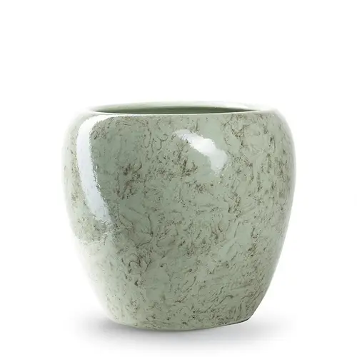 Keramik Übertopf Doug grün D16cm H14cm 