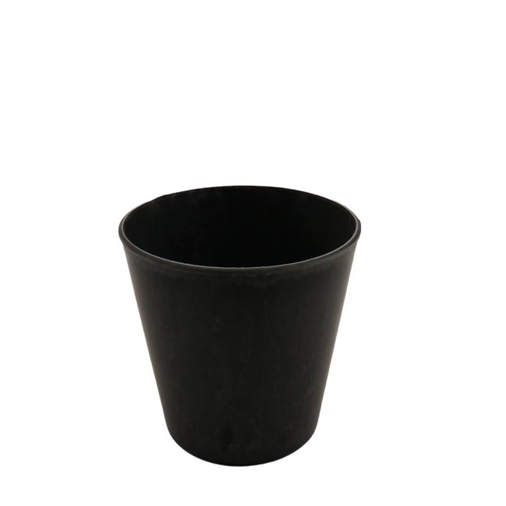 Melamine Übertopf grau D15cm H13cm