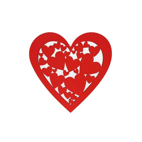 Foam Herz rot D25cm