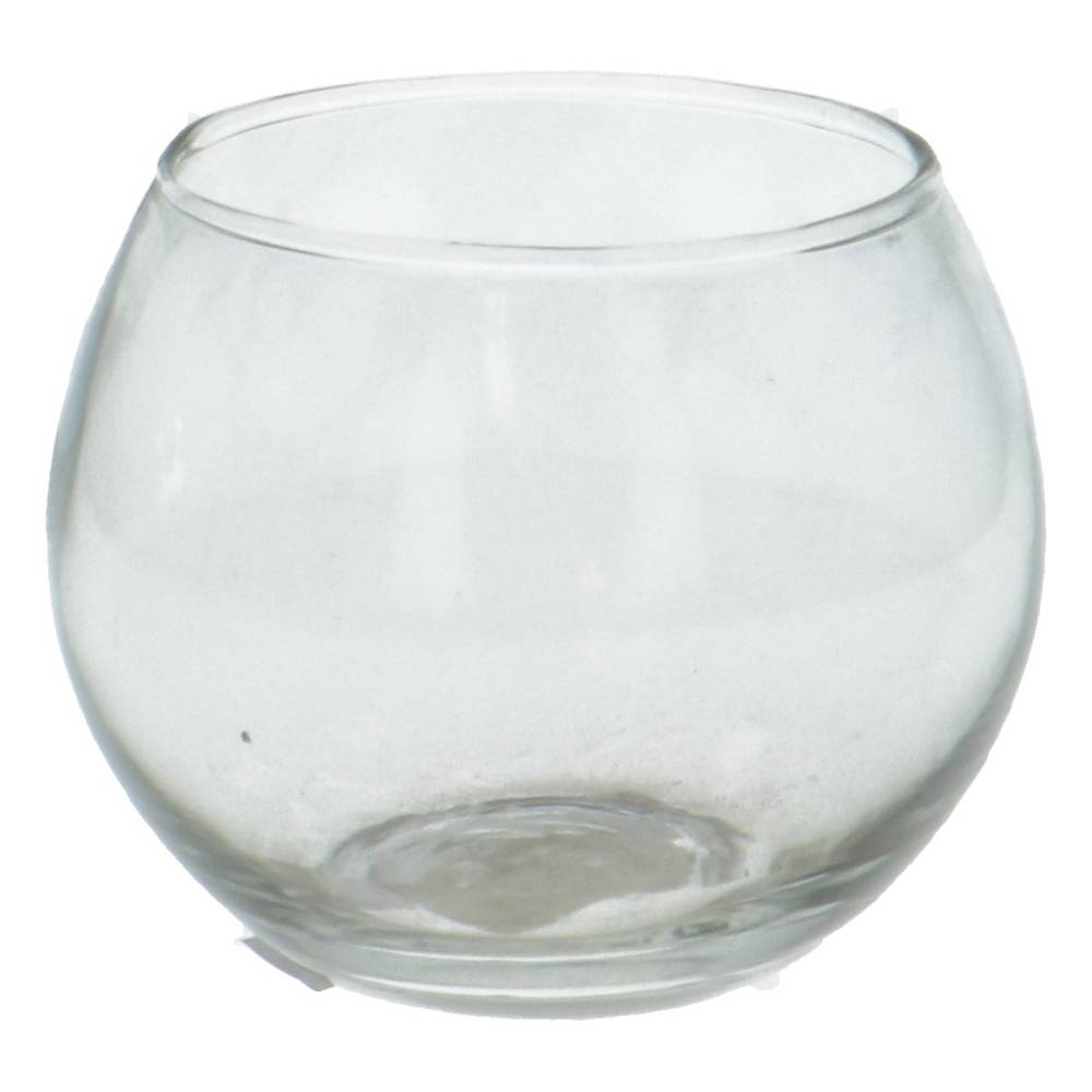 Glas Vase Kugel D10/07cm H08cm