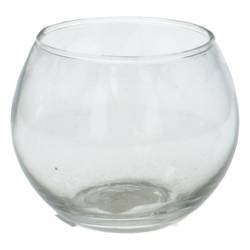 Glas Vase Kugel D10/07cm H08cm