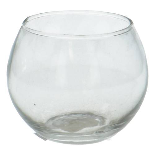 Glas Vase Kugel D10/07cm H08cm