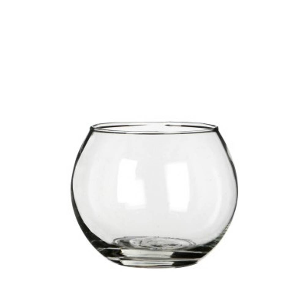 Glas Vase Kugel D10/07cm H08cm