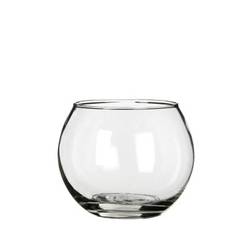 Glas Vase Kugel D10/07cm H08cm
