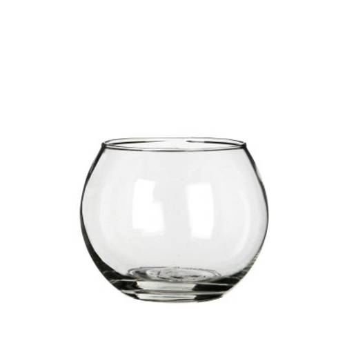 Glas Vase Kugel D10/07cm H08cm