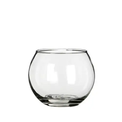 Glas Vase Kugel D10/07cm H08cm
