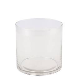 Glas Vase Zylinder D12cm H12cm