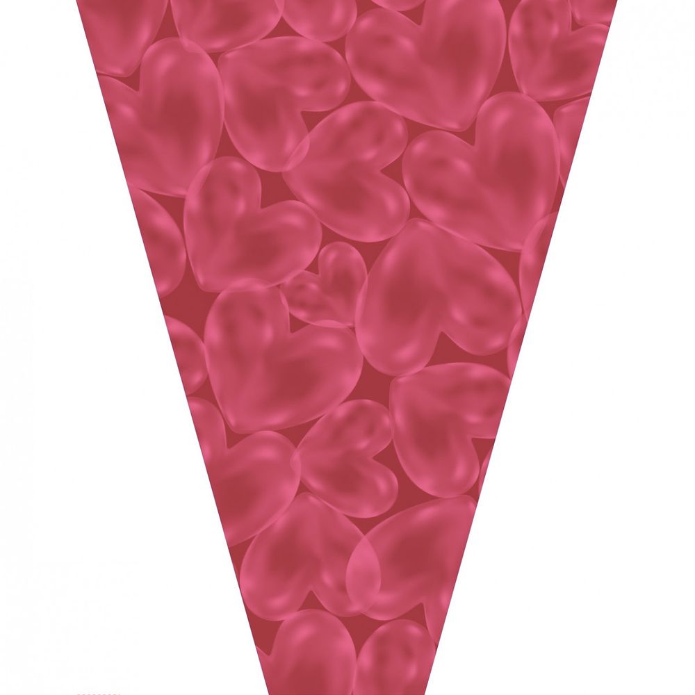 Tüte Bubbles rot 50x35x10cm x50