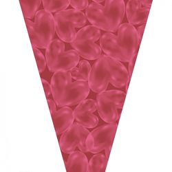 Tüte Bubbles rot 50x35x10cm x50