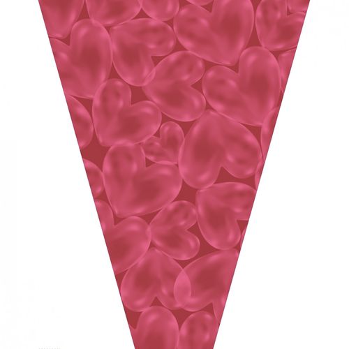 Tüte Bubbles rot 50x35x10cm x50