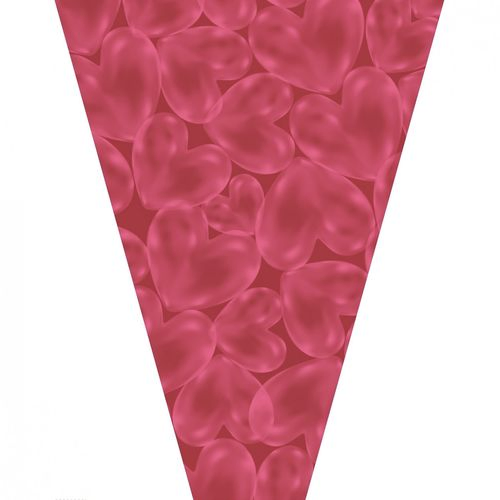 Tüte Bubbles rot 50x35x10cm x50