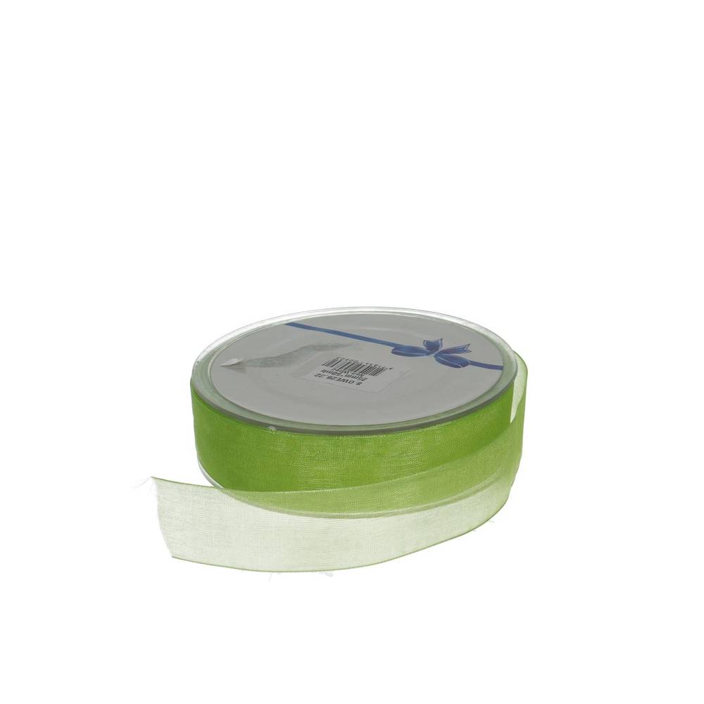 Band Organza hell grün 25mm 50m