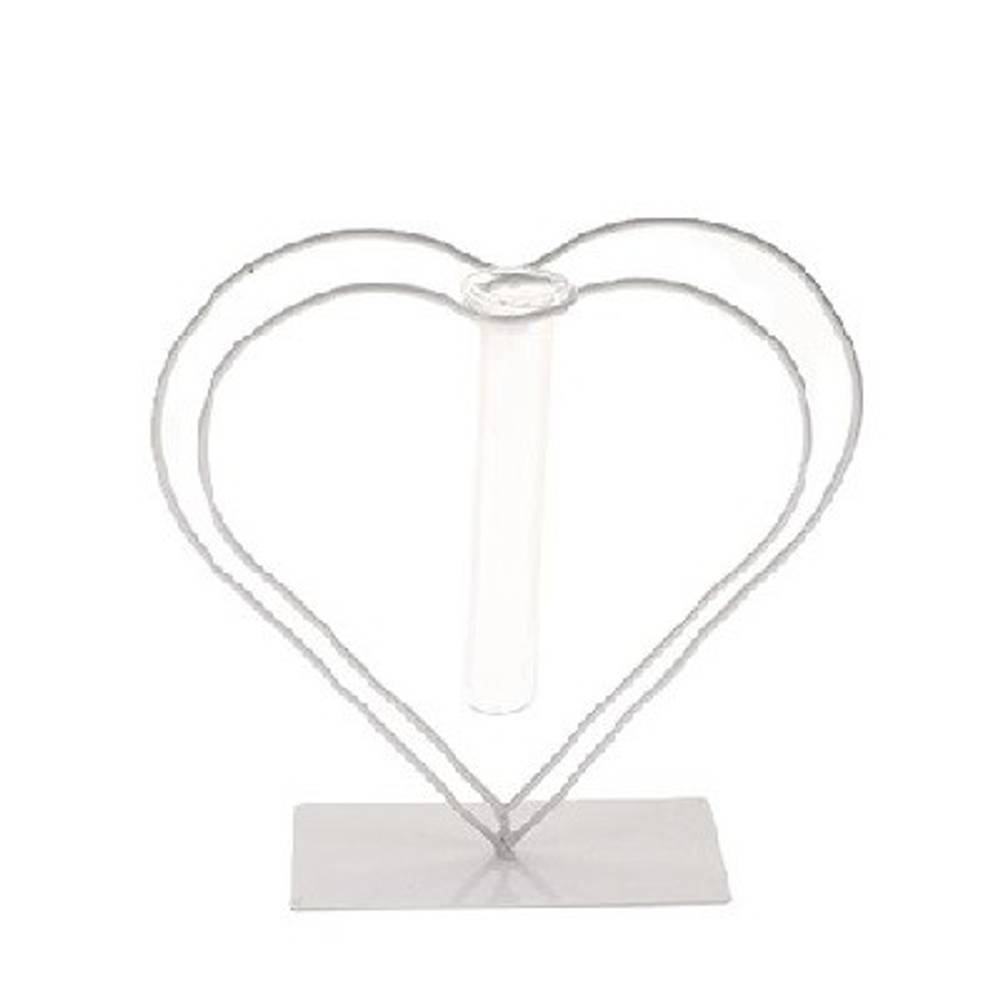 Metall Herz +1Rohr 15x08x23cm