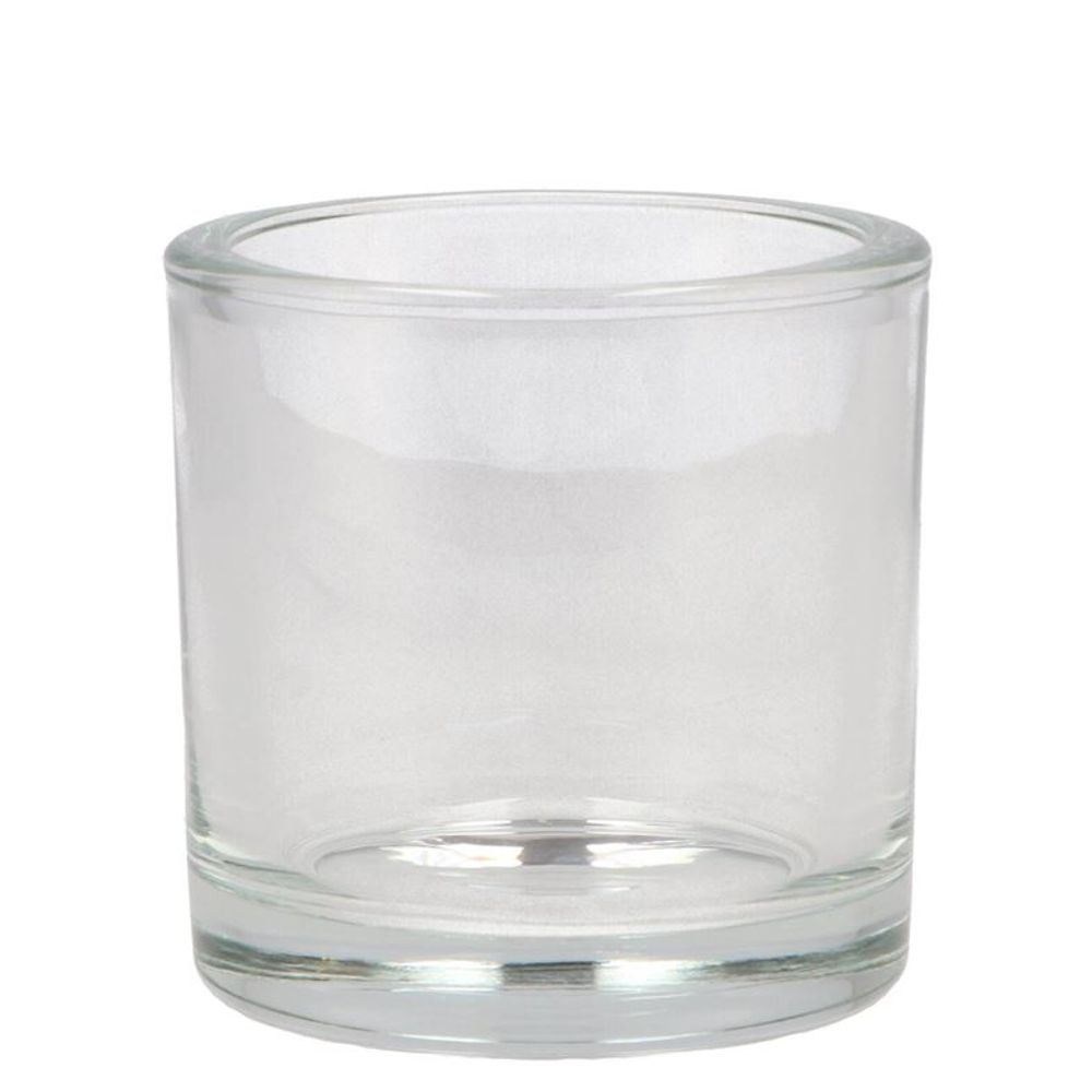 Glas Zylinder schwer D10cm H10cm