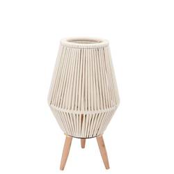 Laterne Cruz auf Ständer weiss 12x21x38cm