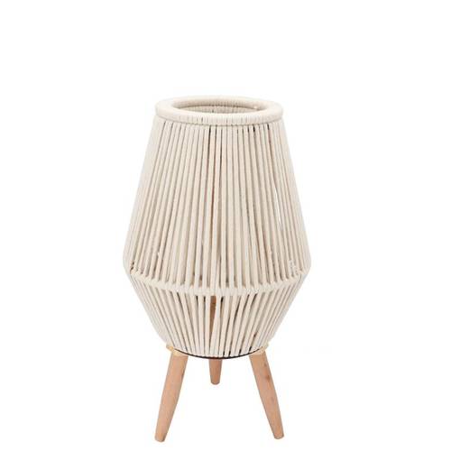 Laterne Cruz auf Ständer weiss 12x21x38cm