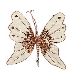 Klammer Schmetterling champagne D26cm H13cm