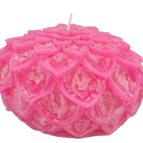 Kerze Dahlia fuchsia 15x10cm