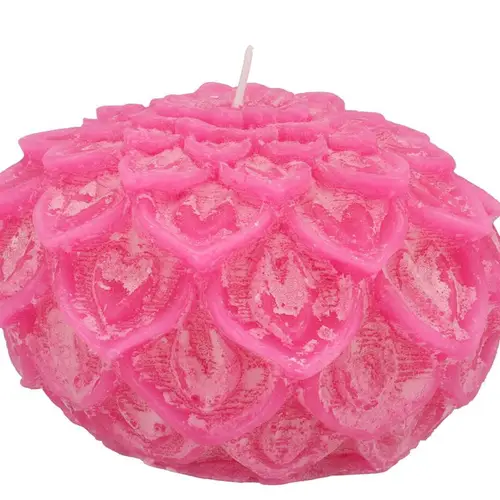 Kerze Dahlia fuchsia 15x10cm