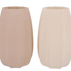 Keramik Vase Luxx sand 2/Set D20cm H33cm