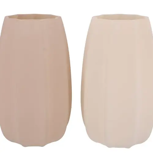 Keramik Vase Luxx sand 2/Set D20cm H33cm