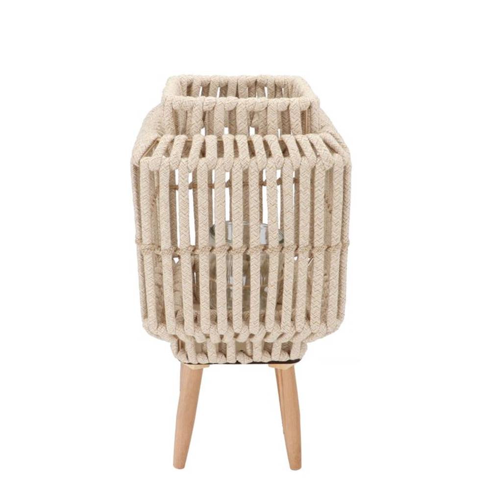 Laterne Cruz Viereck auf Ständer Sand 15x22x43cm