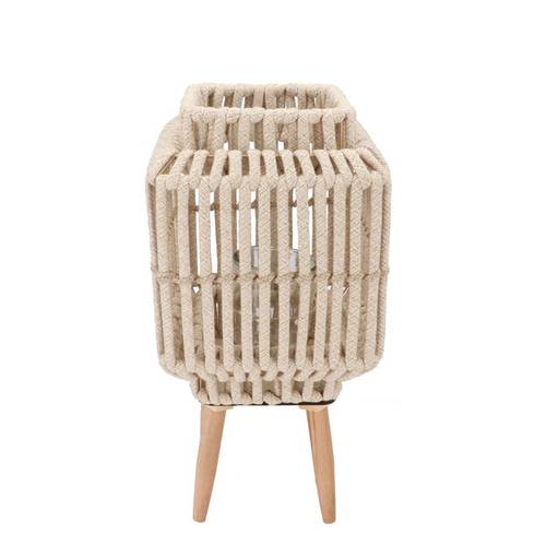 Laterne Cruz Viereck auf Ständer Sand 15x22x43cm