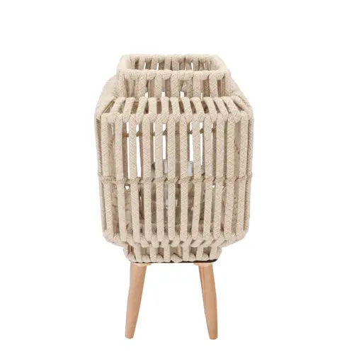 Laterne Cruz Viereck auf Ständer Sand 15x22x43cm