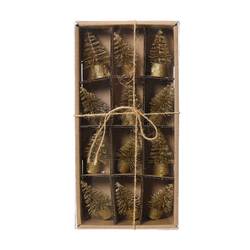 Deko Baum Brush Mini gold D03.5cm H07cm x12