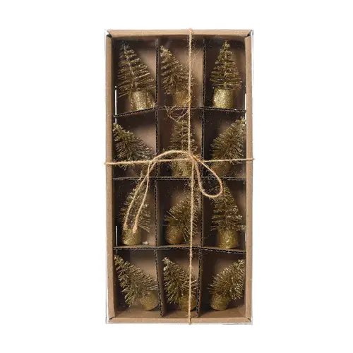 Deko Baum Brush Mini gold D03.5cm H07cm x12