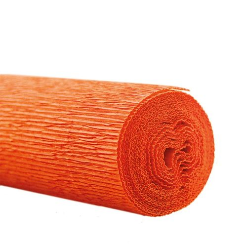 Papier Rolle 50cm Krepppapier orange 2.5m
