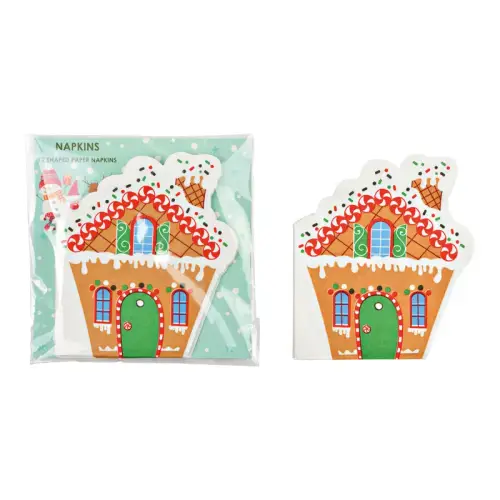Serviette Lebkuchenhaus 3-lagig 33x33cm