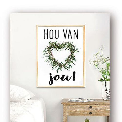 Karte 08*6cm x12 Hou van jou!