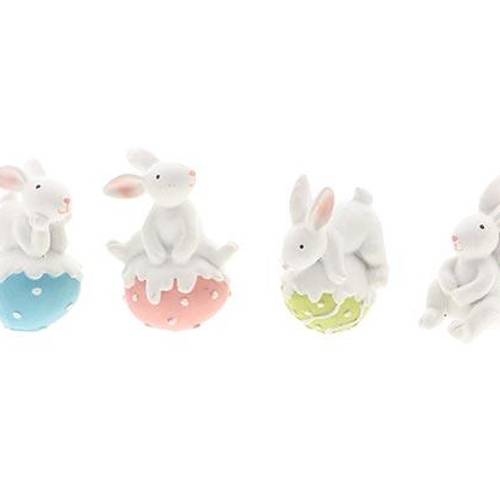 Osterhase auf Ei 4/Set 05x03x08cm